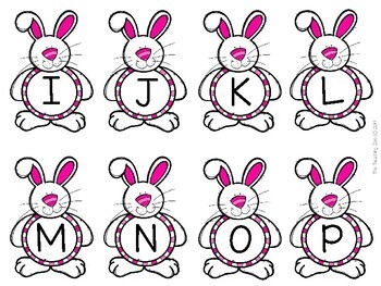 Feed the Bunny! Alphabet Uppercase & Lowercase Matching - A to Z