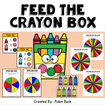 Printable Feed Me Numbers Crayon Activity for Back to School