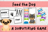 Feed the Dog Subitizing Practice Math Center Game