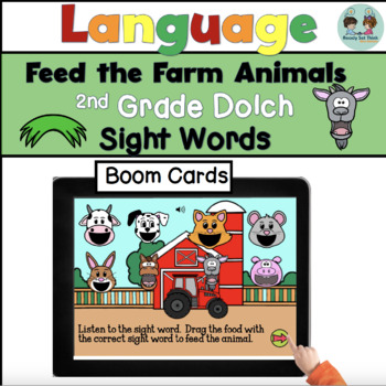 Feed the Farm Animals Sight Words Animated Background Gif - Boom Cards