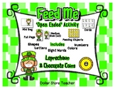 Feed the Leprechaun Activity Set - Letters Numbers Shapes 
