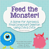 Feed the Monster!  A Game for Apraxia & Final Consonant Deletion