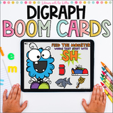 Feed the Monster Digraphs BOOM Cards | Distance Learning