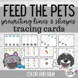 Feed the Pets Pre-Writing Lines & Shapes Tracing Cards