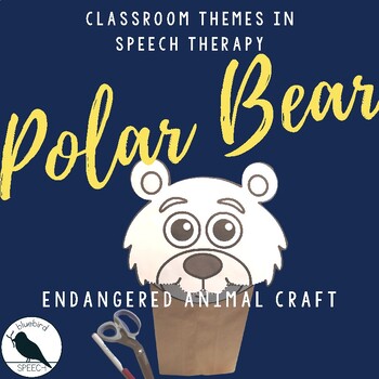 Preview of Feed the Polar Bear Accordion Puppet, Paper Bag Craft, &  Boom™ Cards in Speech