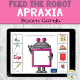 Feed the Robot APRAXIA Boom Cards Distance Learning