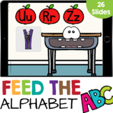 Feed the School Friend: Letter Practice Kindergarten Alpha
