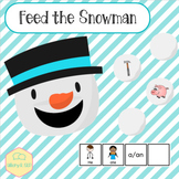 Feed the Snowman Beginning Sounds H, W, P, B, M, T, D, N