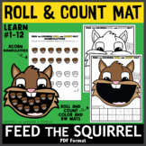 Feed the Squirrel Roll and Count Mat with Printable Manipu