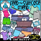 Feed the Suitcase Friend Clip Art Set