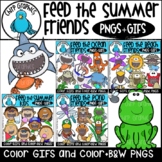 Feed the Summer Friends PNG and GIF Clip Art Bundle