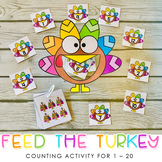 Thanksgiving Fall Counting & Number Recognition Activity T