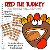 Feed the Turkey // Thanksgiving Speech Therapy Articulation Game