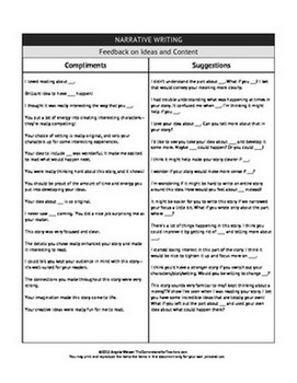 essay feedback comment bank