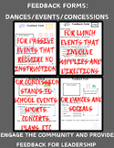 ASB Feedback Evaluation Forms: Leadership Events (Dances/C