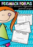 Feedback Forms and Student Self-Reflection