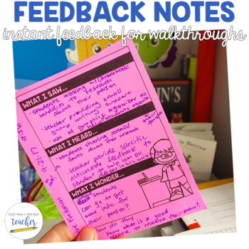 Preview of Feedback Notes