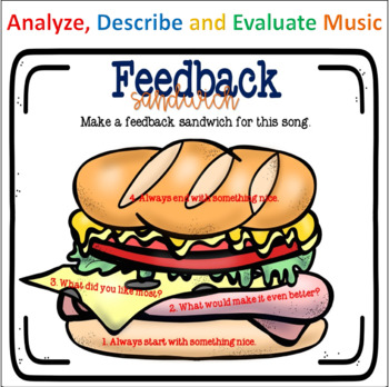 Preview of Feedback Sandwiches - Easel Activity -SEL