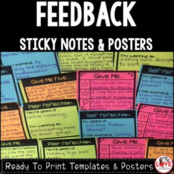 Preview of Feedback Sticky Notes