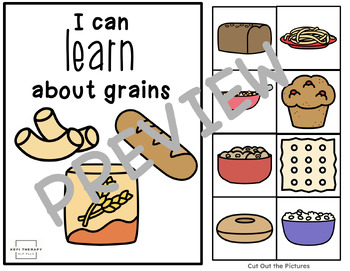 Preview of Feeding Therapy & Adjectives - Carbs/Grains