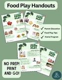 Feeding Therapy and Food Play Handouts