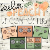 Feelin' Peachy Classroom Decor | US Coin Posters