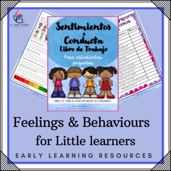 Preview of Feeling & Behavior Workbook FOR LITTLE LEARNERS - SPANISH VERSION