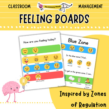 Preview of Feeling Boards and Printables | Social Emotional Learning | Bulletin Board