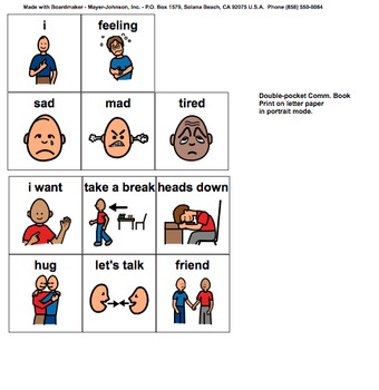 Preview of Feeling Chart - Behavior Modification Visual Chart