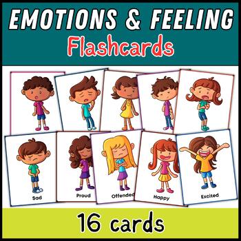 Preview of Feeling & Emotions Flashcards - Feeling and Emotions Vocabulary Cards