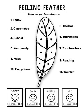 Preview of Feeling Feather - Emotional Rating Tool