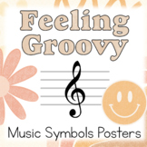 Feeling Groovy Music Room Decor: Music Symbols Posters
