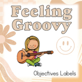 Feeling Groovy Music Room Decor: Objectives Label Posters
