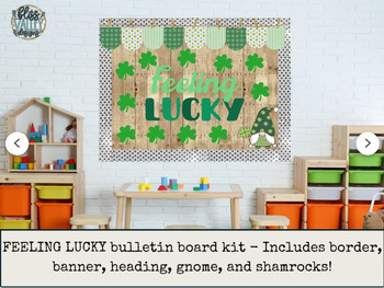 Preview of Feeling Lucky St. Patrick's Day Bulletin Board Kit | Spring Door Decoration