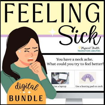 Preview of Feeling Sick Problem Solving BUNDLE | 33 First Aid Digital Activities