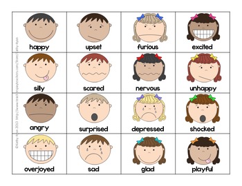 Feeling Words Sort and Match Up by Kathy Ryan | Teachers Pay Teachers