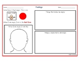 Feeling angry worksheet with zones & AAC