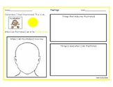Feeling frustrated worksheet with zones and AAC