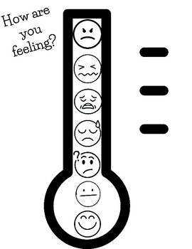 Feeling's Thermometer by Disciplineteacher | TPT