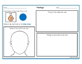 Feeling sad worksheet with zones and AAC