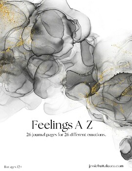 Preview of Feelings A-Z- 26 Journal Pages for 26 Different Emotions
