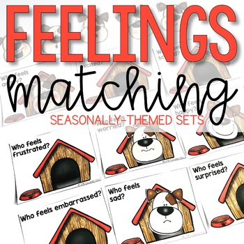 Preview of Feelings Activities: Matching Sets for Centers and Emotion Identification