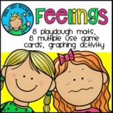 Feelings Activities - Playdough Mats, Games, Graphing Acti