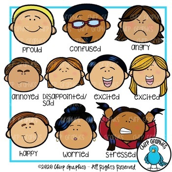 Feelings Adults Clip Art Set - Chirp Graphics by Chirp Graphics | TpT