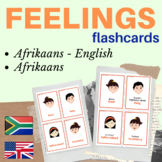 Feelings Afrikaans flashcards | Emotions Afrikaans flash cards