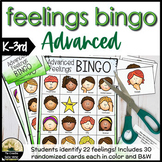 Feelings Bingo Game Advanced Identifying Emotions