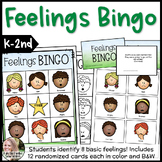 Feelings Bingo Game Identifying Emotions