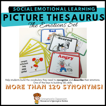 Preview of Social Emotional Learning | Picture Thesaurus - Emotions Set