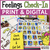 Feelings Check-In Activities & Feelings Chart for Counseli