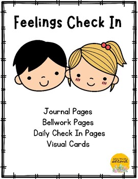 Preview of Feelings Check In - Journal - Social Emotional